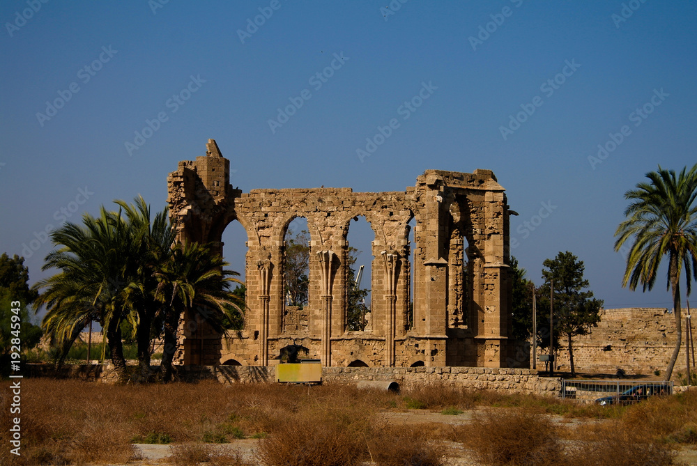 Ruins of Church of St. George of the Latins at Famagusta, Cyprus