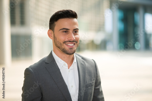 Smiling businessman