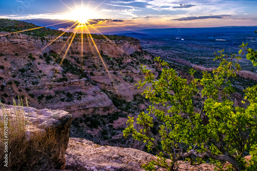 Sunset on Colorado National Monument photo