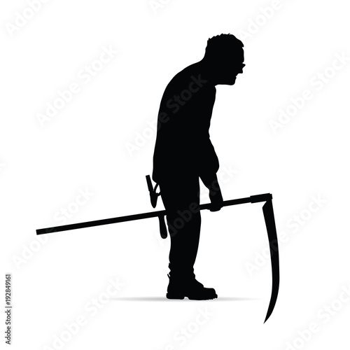 man old silhouette illustration