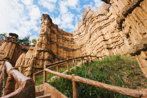 The travel attraction Pha Cho or the Grand Canyon Chiangmai in Mae Wang National Park, Chiang Mai, Thailand. photo