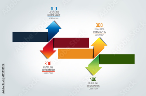 Arrows   infographic, chart, scheme, diagram.