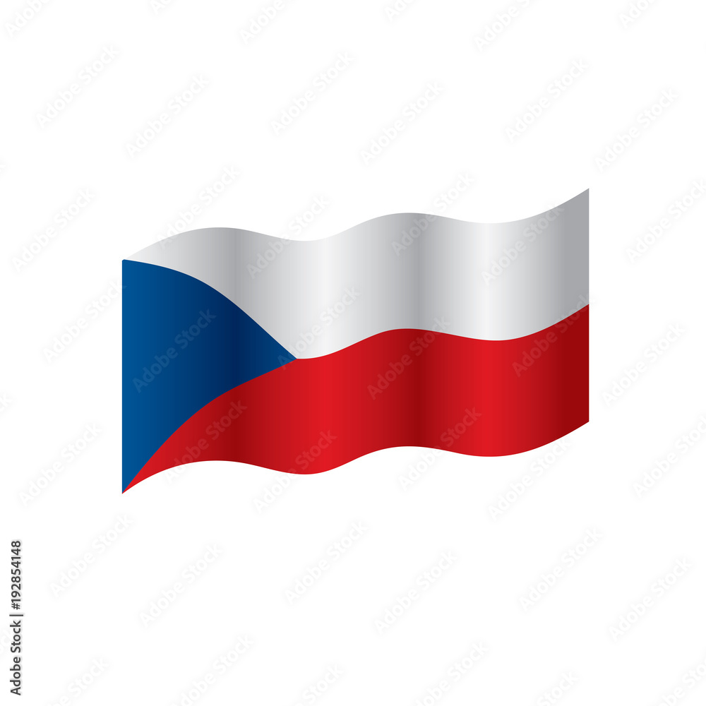 Czechia flag, vector illustration Czechia flag, vector illustration