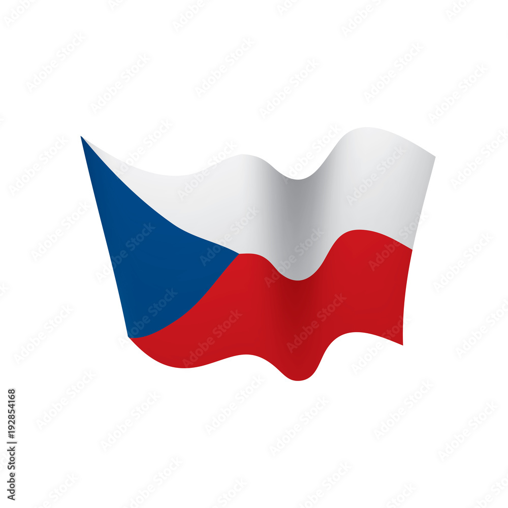 Czechia flag, vector illustration Czechia flag, vector illustration