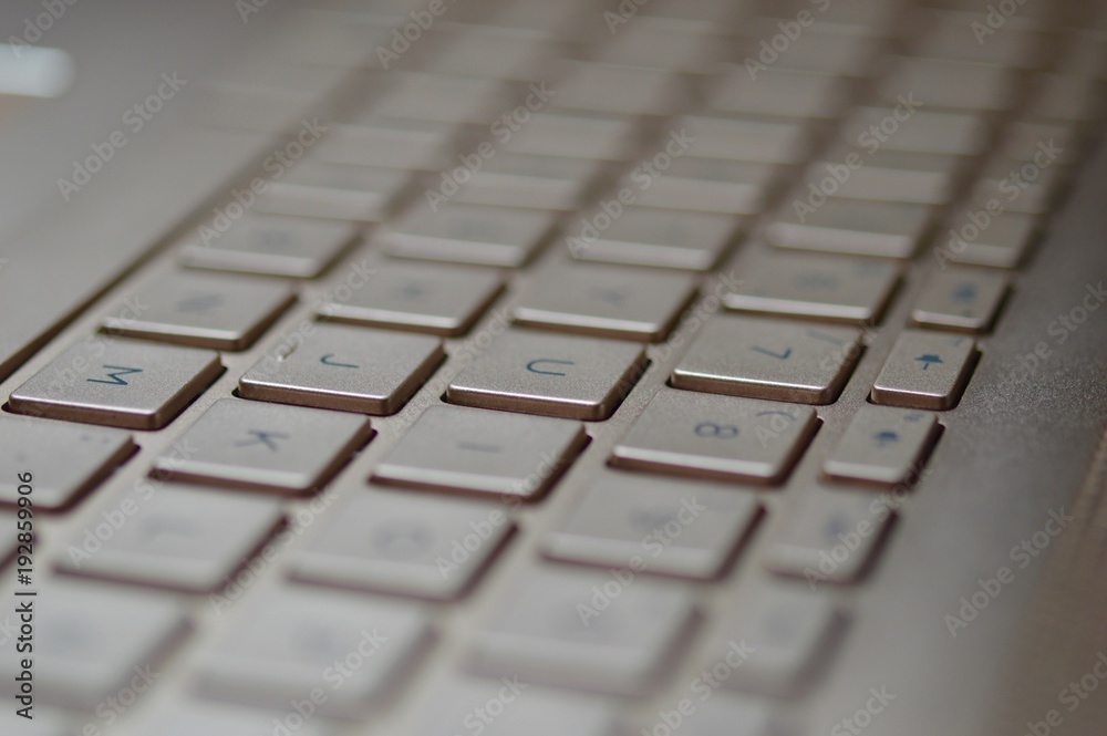 Portable computer keyboard color bronze

