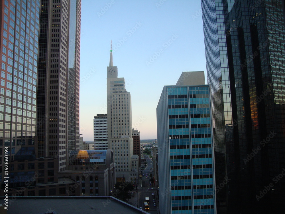 City view of Dallas buildings