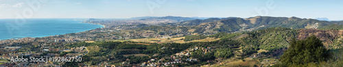 Barcelona skyline and coast