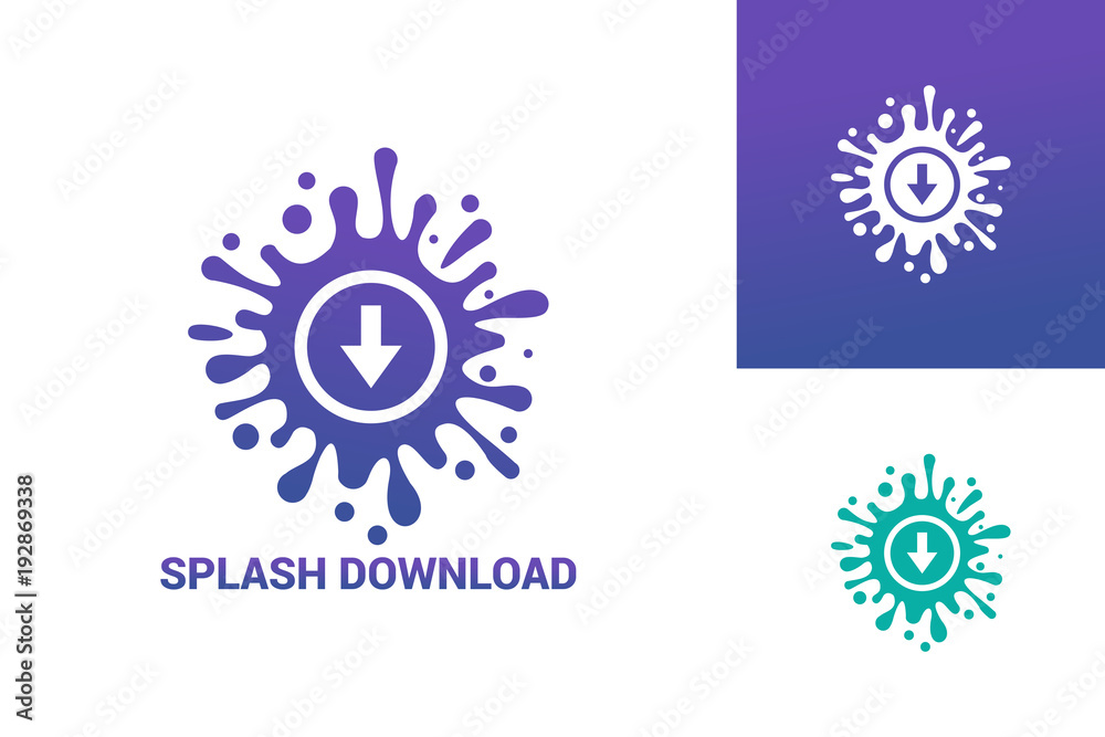 Splash Download Logo Template Design Vector, Emblem, Design Concept, Creative Symbol, Icon Splash Download Logo Template Design Vector, Emblem, Design Concept, Creative Symbol, Icon