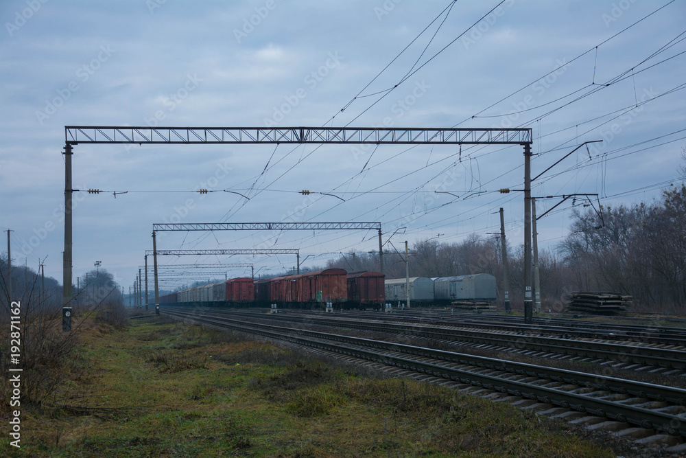 Obraz premium train on railway