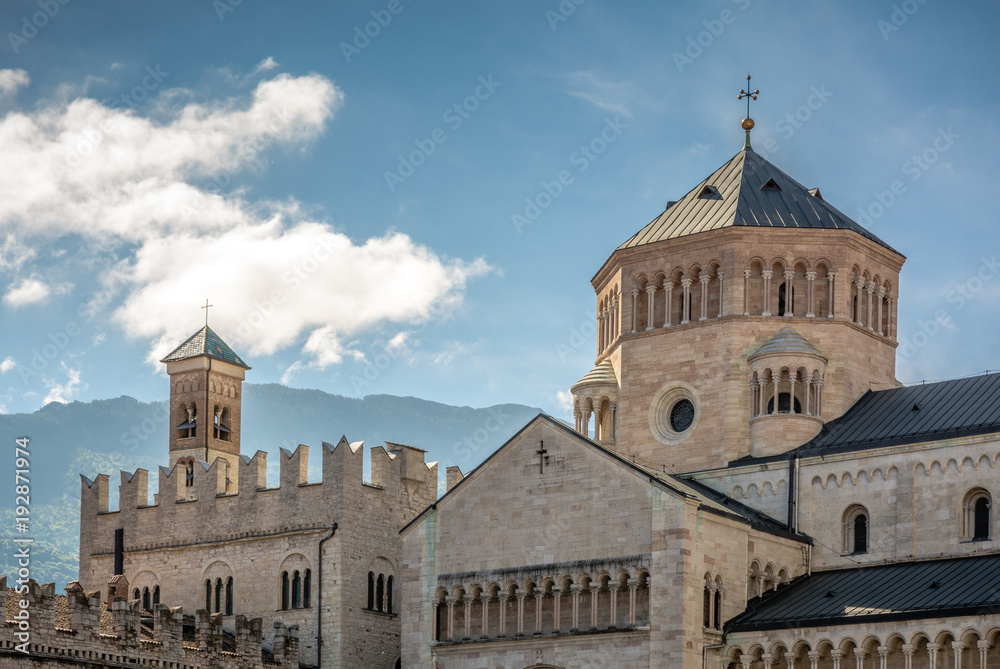 Trento, Italy: The Piazza hosts the Romanesque Duomo of San Vigilio, built in 1212 on the commission of Bishop Federico Vanga – it was here that all the Council’s formal sessions were held.