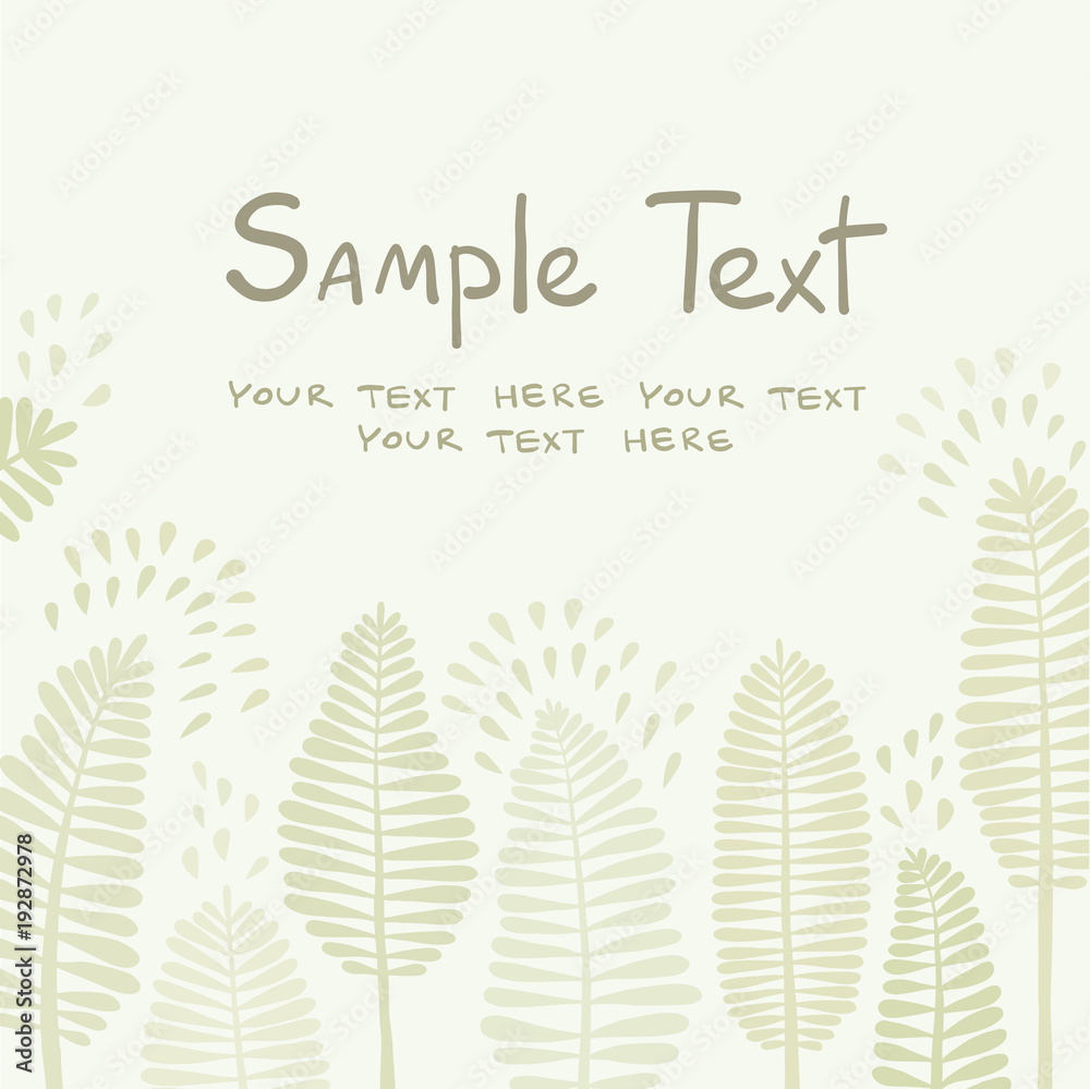 Fototapeta premium Floral Background (With Space For Your Text)