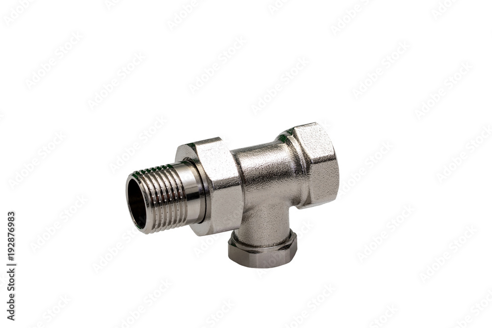 hydraulic connector on a white background hydraulic connector on a white background