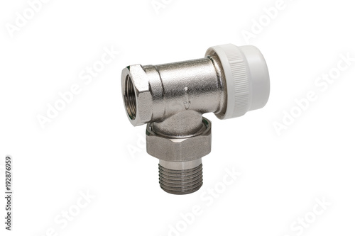 hydraulic connector on a white background