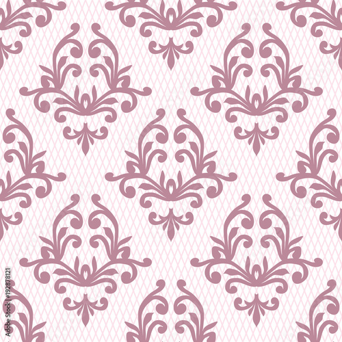 Vector damask seamless pattern background. Elegant luxury texture for wallpapers  backgrounds and page fill.