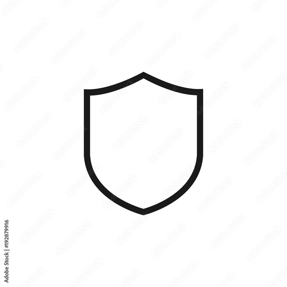 Shield icon. Vector illustration. Protectoin sign. Flat design. Security vector icon. Shield icon. Vector illustration. Protectoin sign. Flat design. Security vector icon.