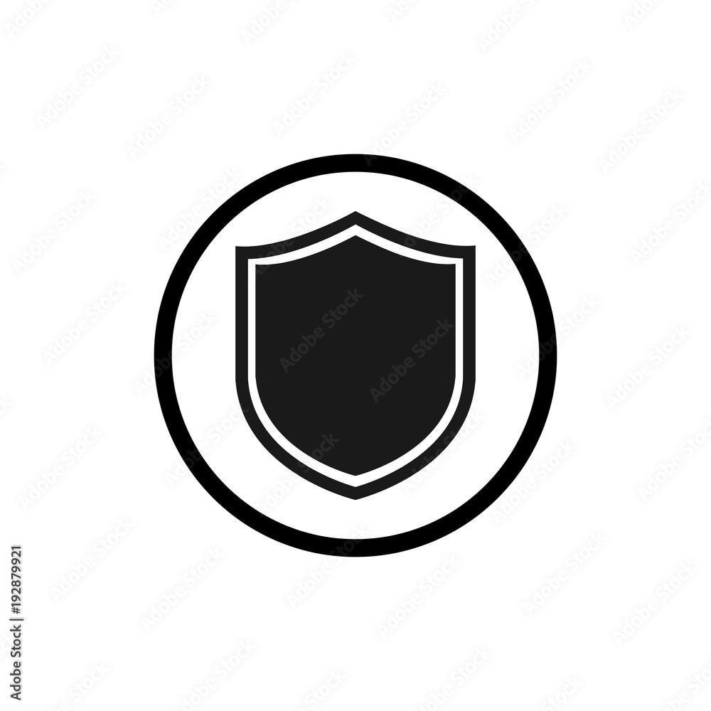 Shield icon. Vector illustration. Protectoin sign. Flat design. Shield icon. Vector illustration. Protectoin sign. Flat design.