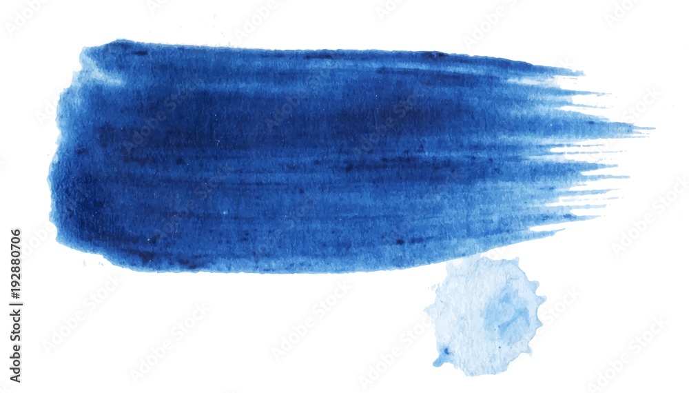 Fototapeta premium Acrylic watercolor brush stroke. Vector texture background