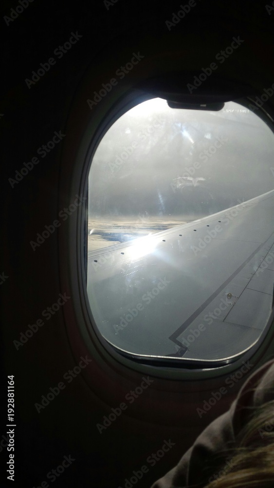 Fototapeta premium finestrino di aereo