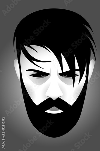 handsome unhappy man