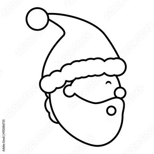 Cartoon santa claus icon