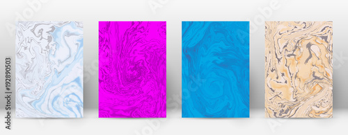 Abstract cover. Modern design template. Admirable suminagashi marble. Minimalistic hipster flyer design. Divine trendy abstract cover. Vector illustration.