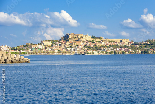 View of Milazzo town from the sea