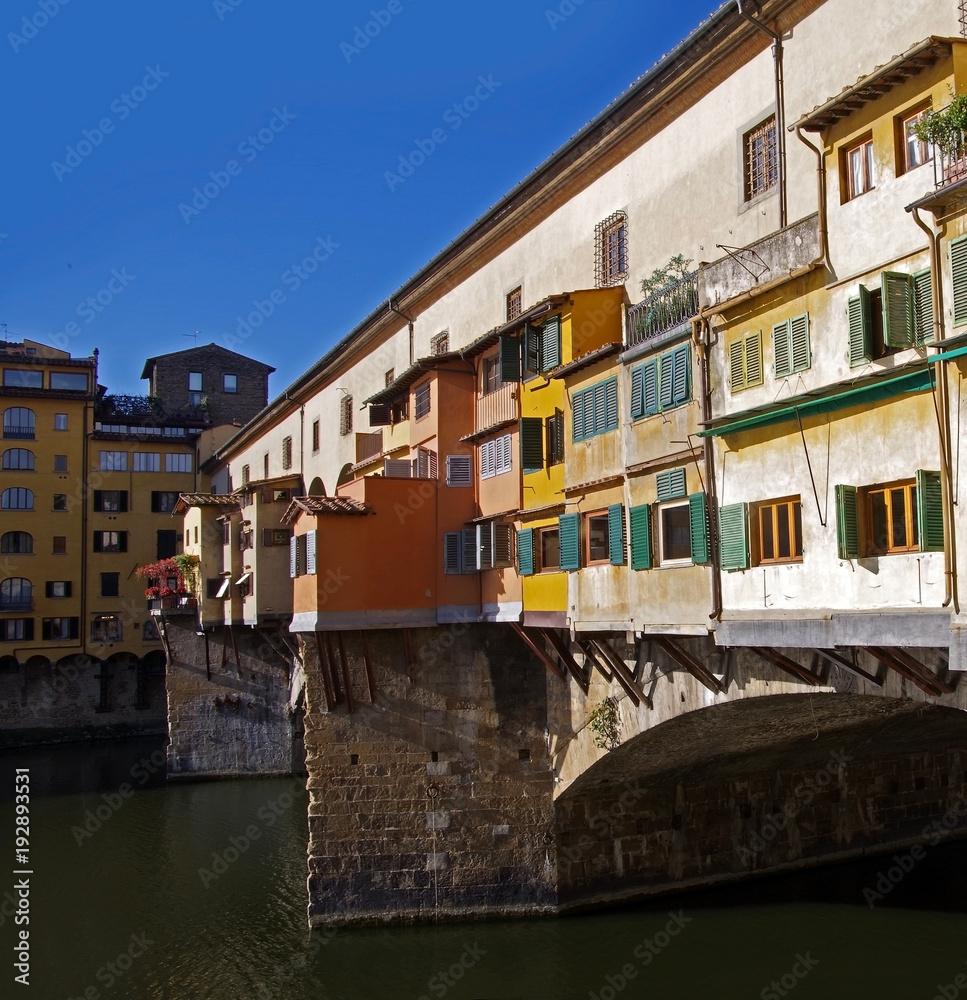 View of Ponte Vecchio in Florence, Italy