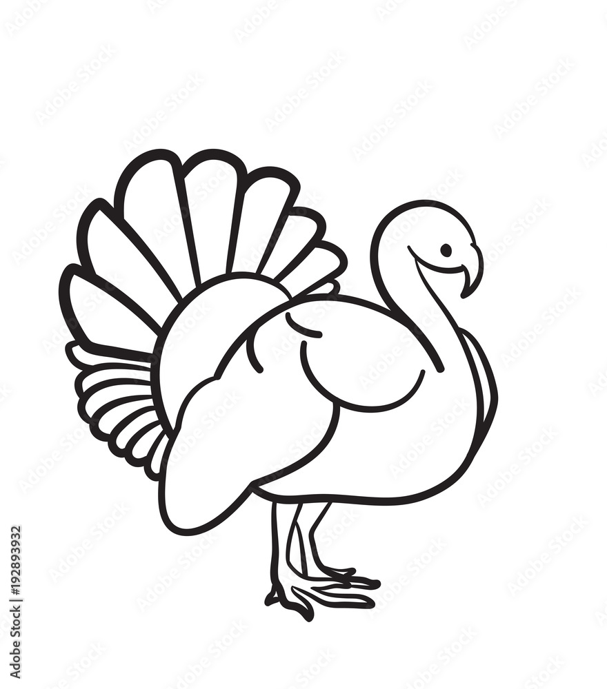 Thanksgiving day turkey sketch doodle icon for web, mobile and infographics. Hand drawn turkey vector icon isolated on white background. Thanksgiving day turkey sketch doodle icon for web, mobile and infographics. Hand drawn turkey vector icon isolated on white background.