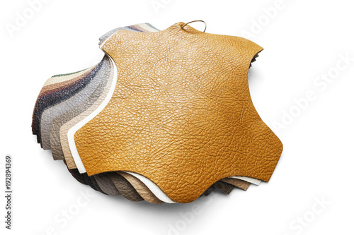Samples of artificial leather