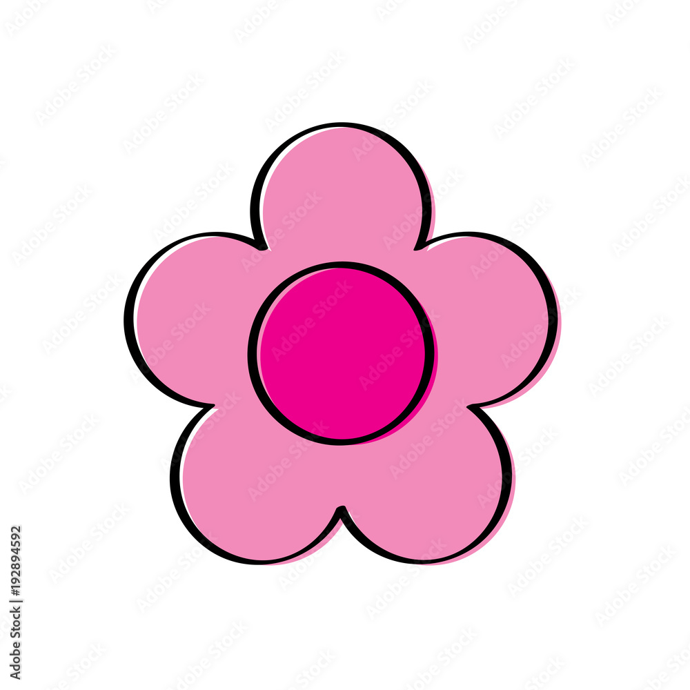 flower delicate decoration ornament icon vector illustration flower delicate decoration ornament icon vector illustration