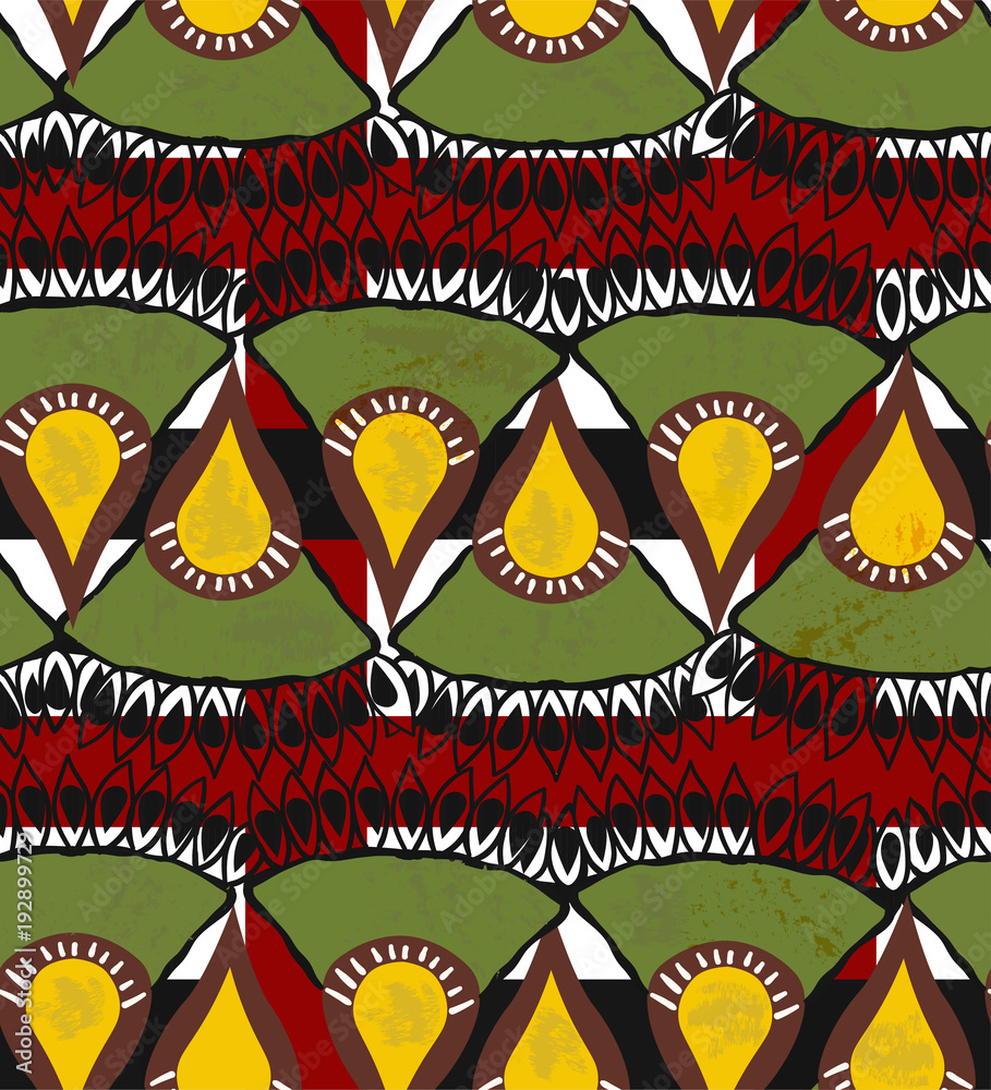 african seamless pattern Stock Illustration | Adobe Stock