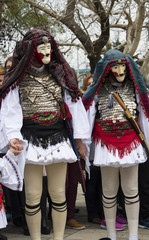 Keuken achterwand Carnaval Genitsari traditie tijdens carnaval Naoussa  © silalena