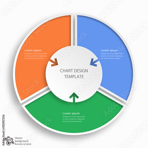 Chart Design Template_3-Step Process #Vector Graphics