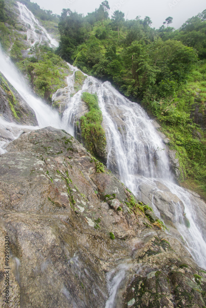 Pitugro Waterfall(Petro Lo Su) or Heart Waterfall,the highest waterfall in Thailand,located in Umphang Wildlife Sanctuary,Tak Province.