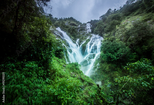 Pitugro Waterfall(Petro Lo Su) or Heart Waterfall,the highest waterfall in Thailand,located in Umphang Wildlife Sanctuary,Tak Province.