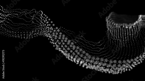 Abstraction of polygon wave flow by small particles of 4K