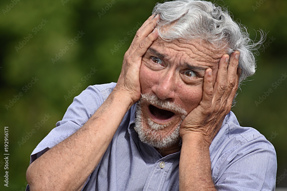 Stressed Old Person Stressed Old Person