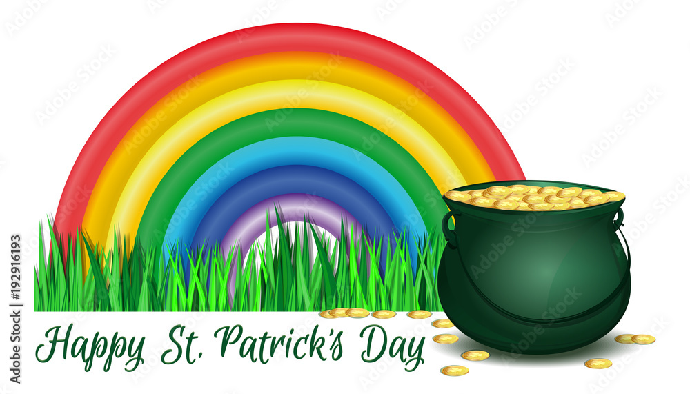 Happy St Patricks Day Rainbow