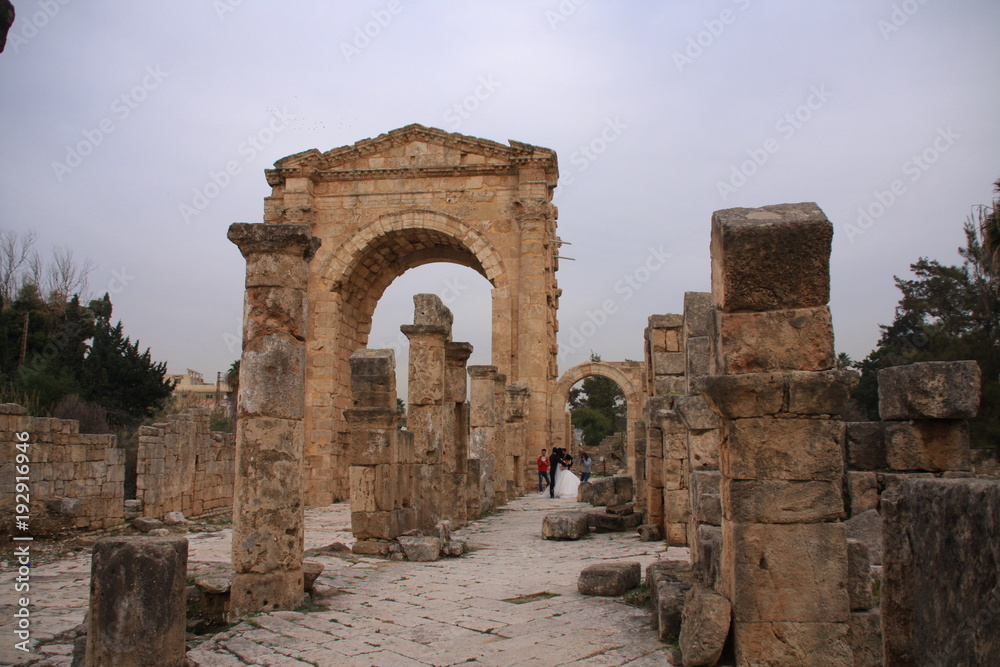 Arc de triomphe romain à Tyr
