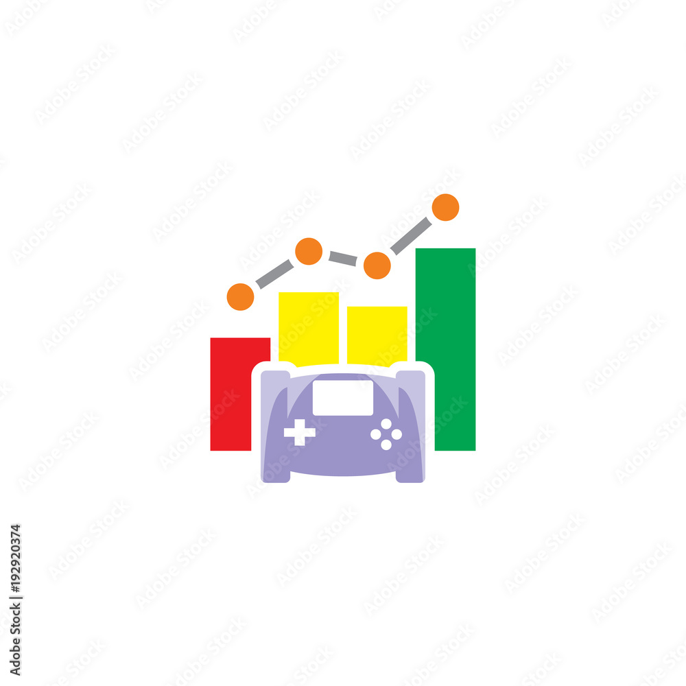 Game Stat Logo Icon Design Game Stat Logo Icon Design