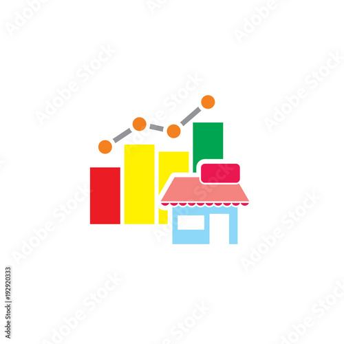 Shop Stat Logo Icon Design