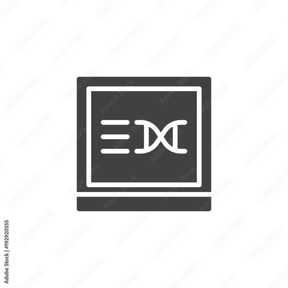 DNA test vector icon. filled flat sign for mobile concept and web design. Genetics simple solid icon. Symbol, logo illustration. Pixel perfect vector graphics DNA test vector icon. filled flat sign for mobile concept and web design. Genetics simple solid icon. Symbol, logo illustration. Pixel perfect vector graphics
