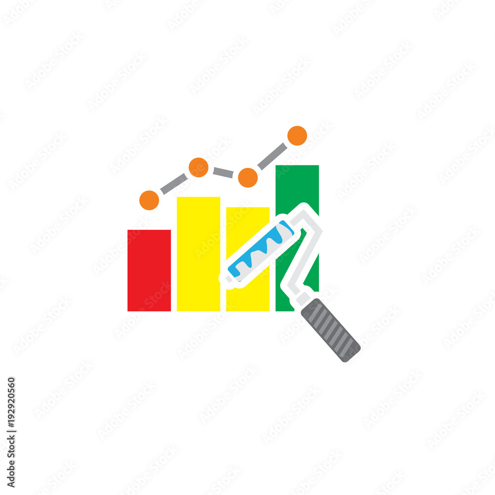 Paint Stat Logo Icon Design Paint Stat Logo Icon Design