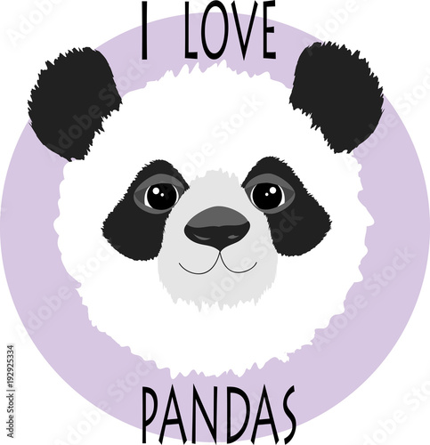 Fototapeta Naklejka Na Ścianę i Meble -  panda. vector illustration