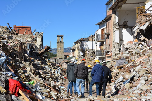 Macerie e resti di Amatrice photo