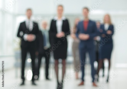 blurred image of group of business people. business concept