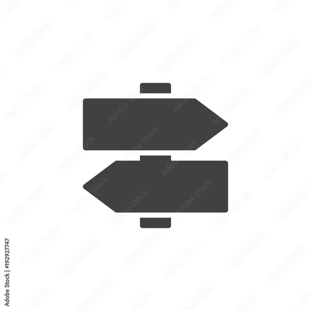 Signboard vector icon. filled flat sign for mobile concept and web design. Arrow signpost simple solid icon. Symbol, logo illustration. Pixel perfect vector graphics Signboard vector icon. filled flat sign for mobile concept and web design. Arrow signpost simple solid icon. Symbol, logo illustration. Pixel perfect vector graphics