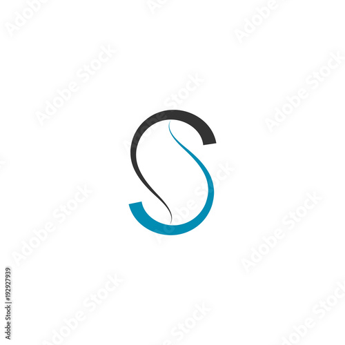 Fototapeta Naklejka Na Ścianę i Meble -  Abstract letter s logo design vector template