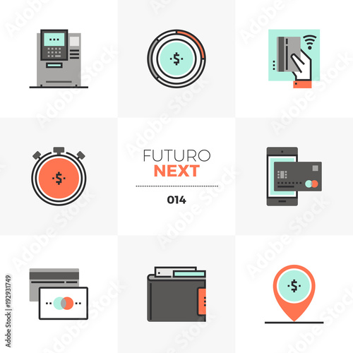 Debit and Credit Futuro Next Icons