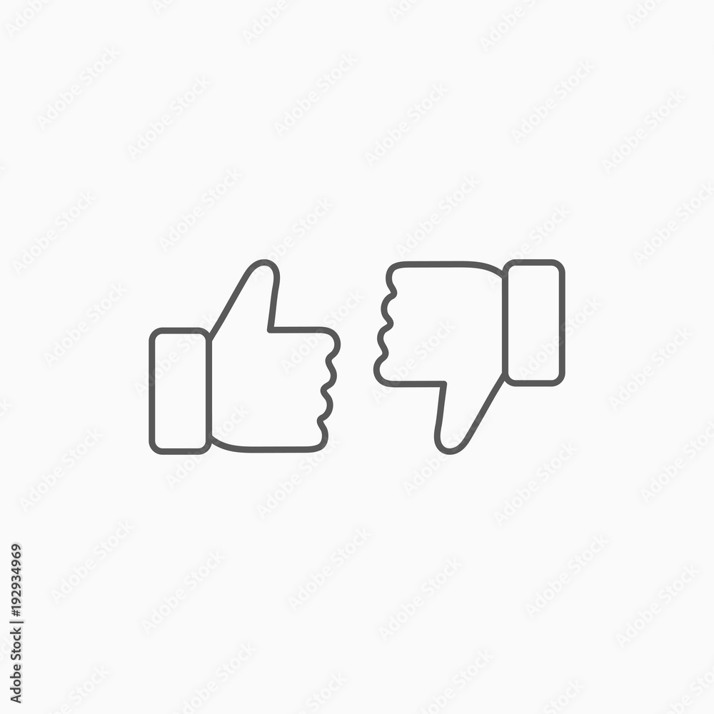 thumbs up and thumbs down icon thumbs up and thumbs down icon